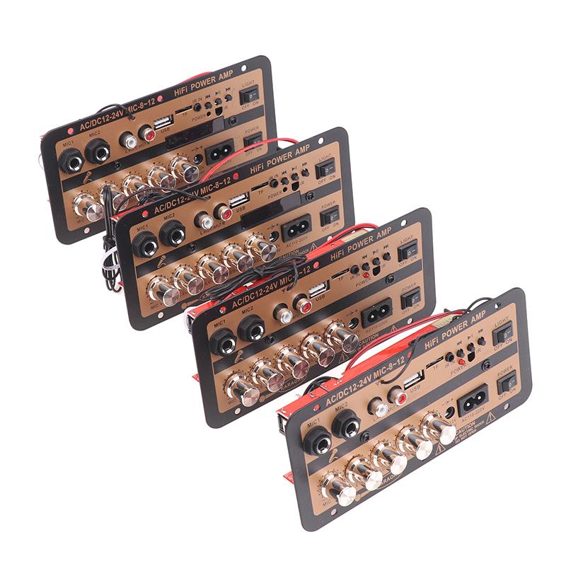 Eu/Us Plug Bluetooth 5.0 Amplifier Board With Optical Audio Amp Usb Fm Radio Tf Player Diy Audio For Karaoke Home Car 110V/220V