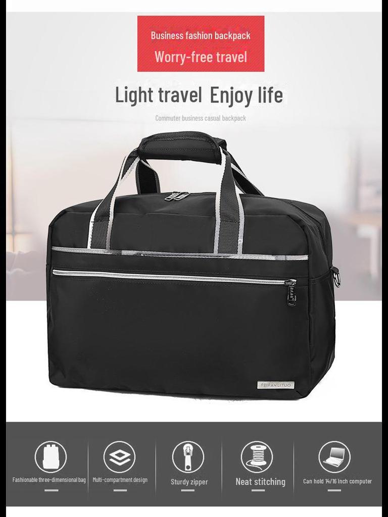 Portable Travel Shoulder Bag & Short-Distance Trolley Luggage