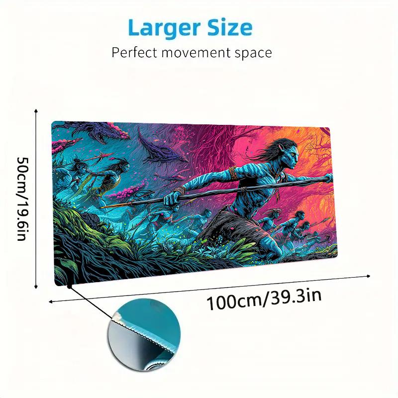 Avatar Color Mouse Pad Large Gaming Table Cushion Non-slip Laptop Tablet Big Mousepad XXL Mat Mini PC Playmat With Lock Edge