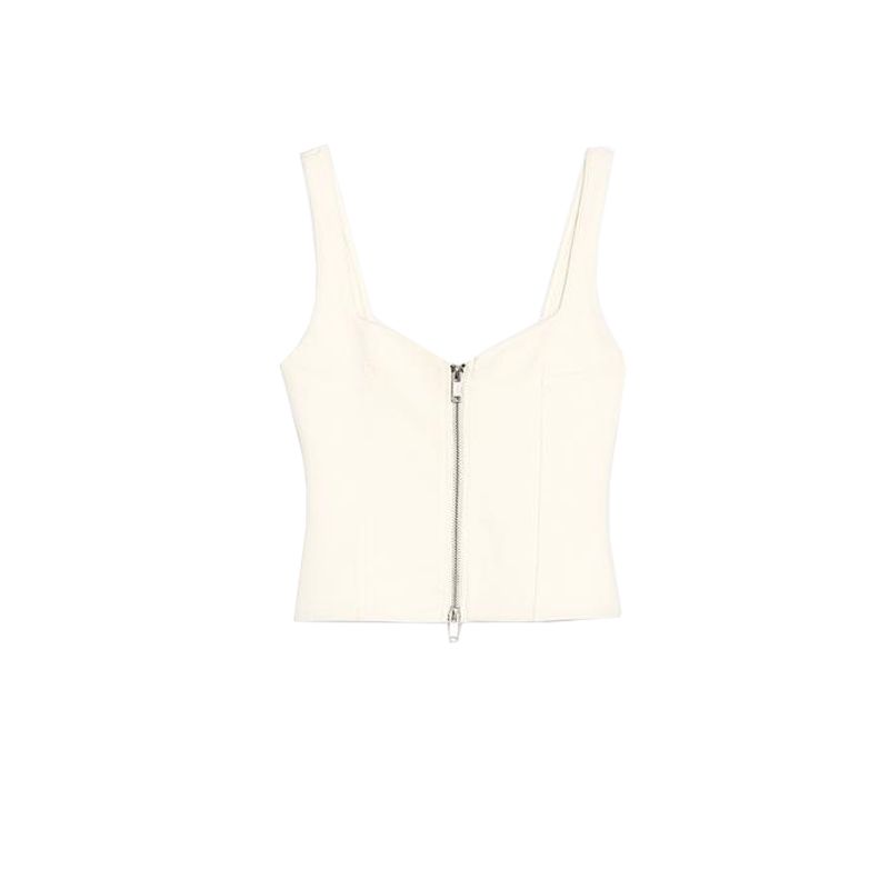 Zipper Double-Sided Cloth Heart-Shaped Collar Casual Short Top 3641381 Mid-Waist Thin Sports Shorts 3641382