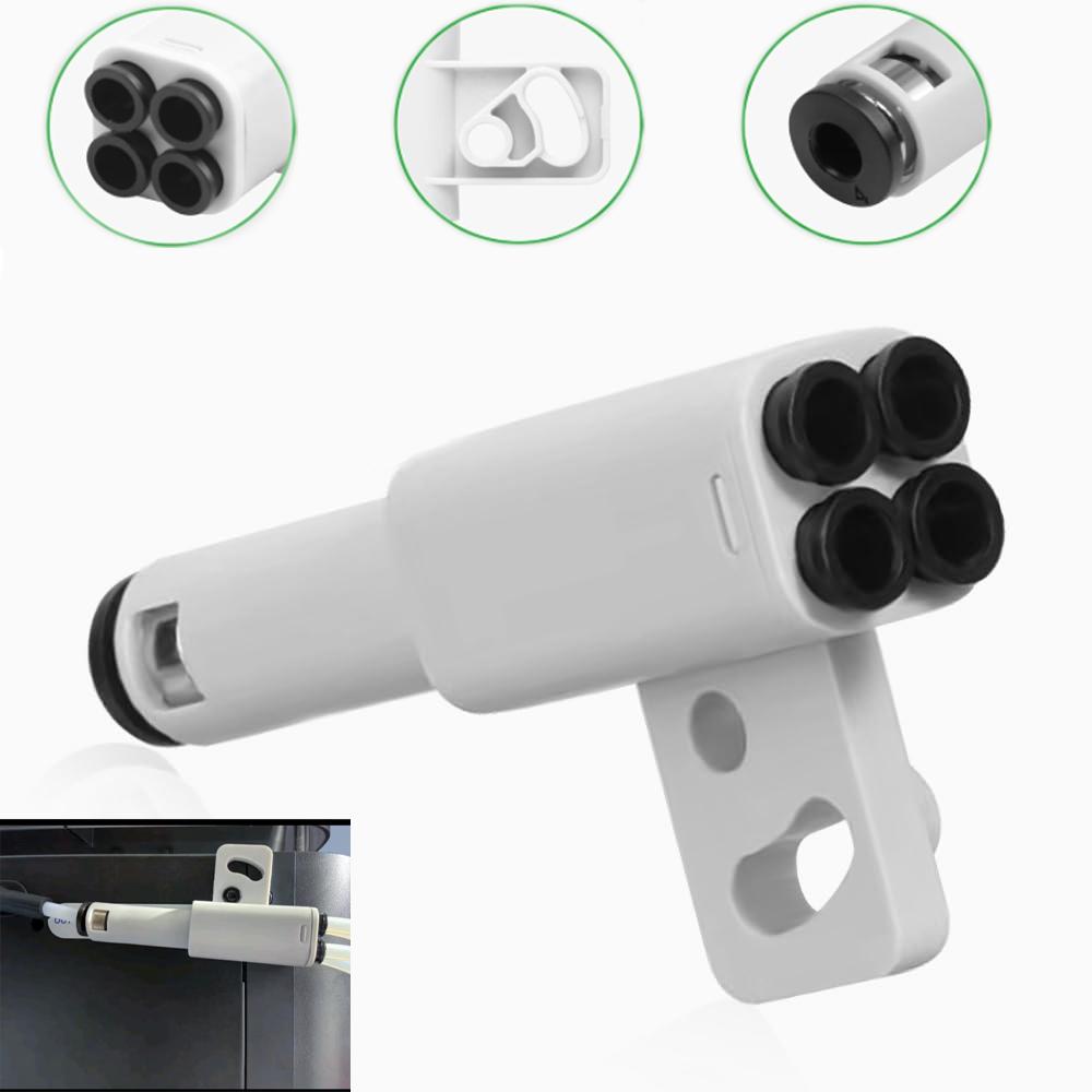 4-in-1 PTFE Adapter Filament Pipe Expansion Port 4 Feeding Modules Material Tube Extension Port for Bambu Lab X1/P1 3D Printer