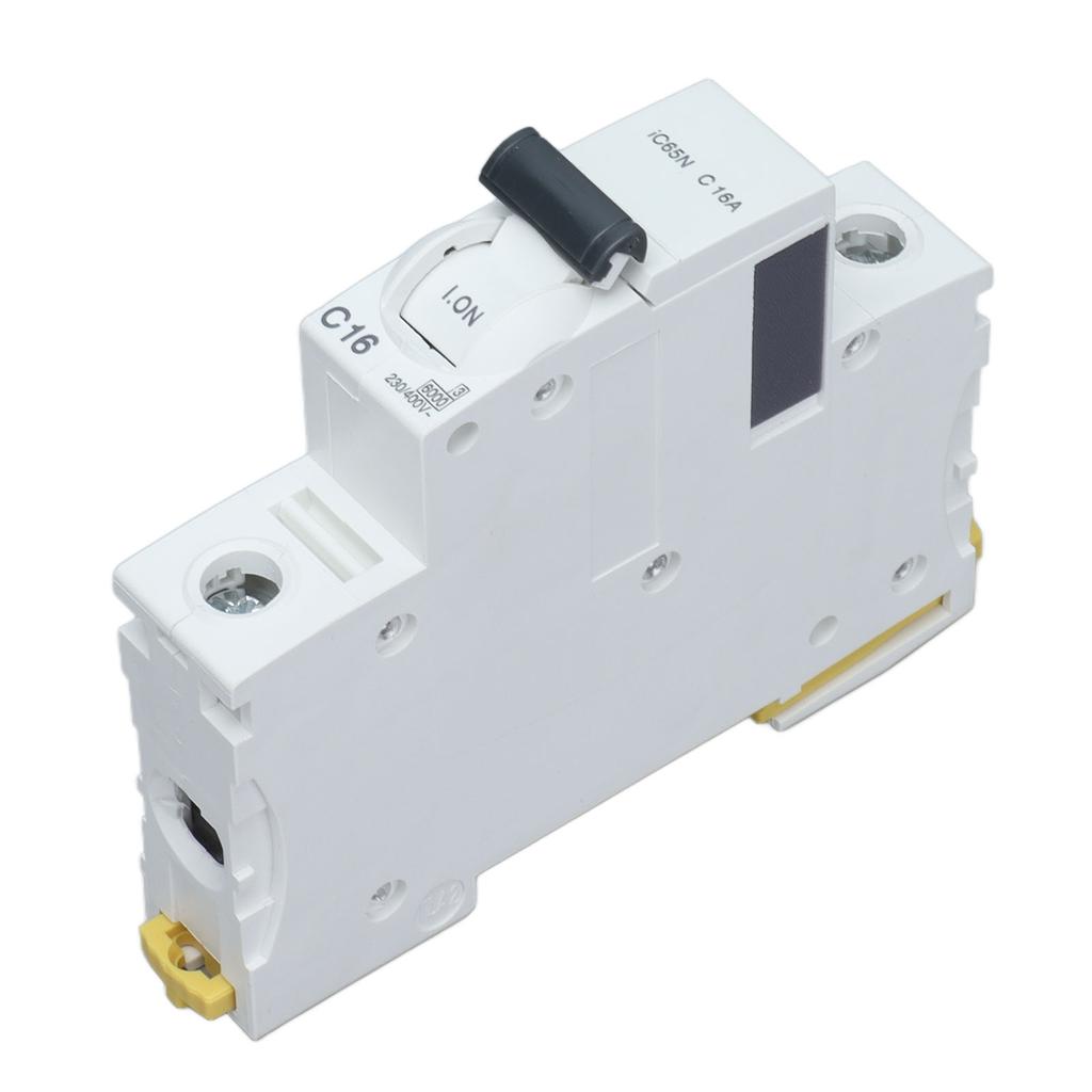 Miniature Circuit Breaker 1P Residual Current Isolator DIN Rail Mount 230V 400V 16A IC65N C16