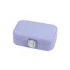 Pastel Double-layer Jewelry Storage Box for Earrings, Rings, and Necklaces - Portable PU Case