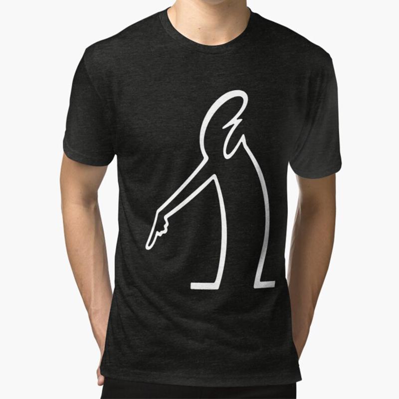 La Linea TV TShirt for Men Women Pointing Humor Casual Sweatshirts Tee Novelty Trendy Loose Graphic Tops Harajuku Man Clothing