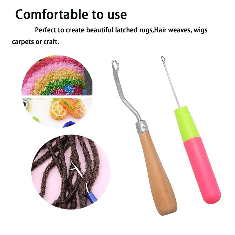 

Dreadlock Crochet Hook ,100 Pieces Dreadlocks Hair Ring, 5 Pieces Latch Hook Crochet Needles, Dreadlocks Crochet Hook Durable-B6