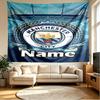 Custom Name Personalized Manchester City Print Tapestry, Wall Art Decor, Bedroom, Dorm, Apartment, LivingRoom, Party Backdrop, Gift for Birthday