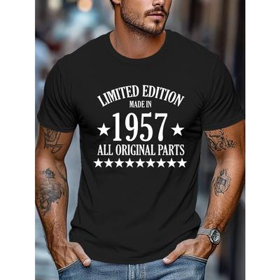 Europese Maat Exclusief 1957 Heren Korte Mouw Zomer T-shirt