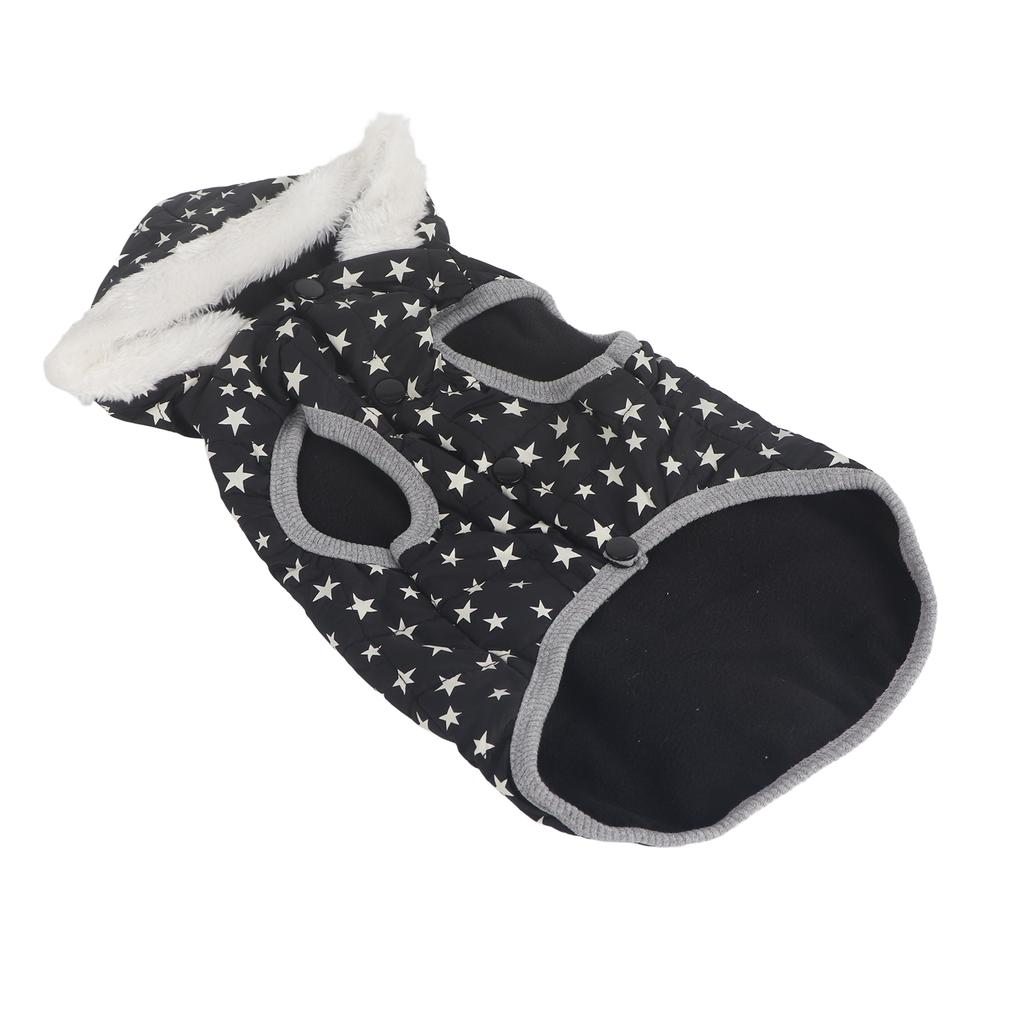 Pies Płaszcz Zimowy Pogrubiony Ciepły Miękki Przyjazny dla Skóry z Kapturem Kamizelka Kurtka dla Małego Średniego Zwierzaka