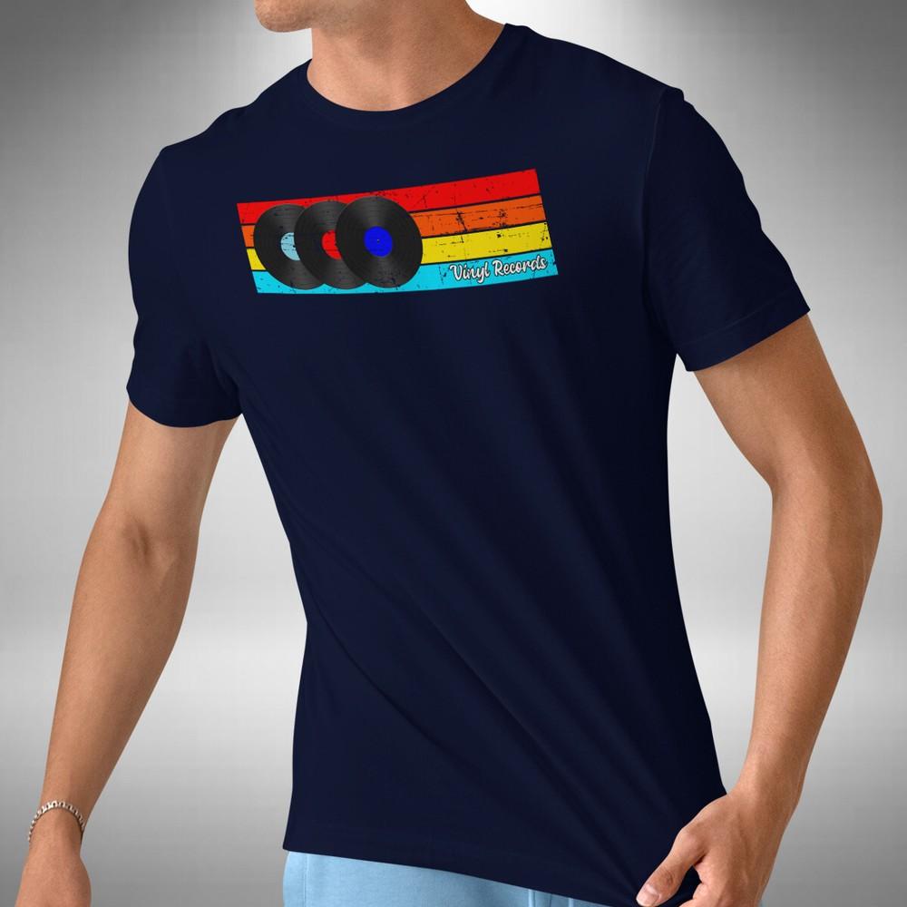 

Vinyl Record T-Shirt DJ Turntable Technics Vinyl Junkie Old Skool Small to 5XL M