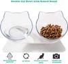 HOOPET Pet Bowl Non-slip Double Cat Bowl Dog Bowl With Raised Stand Food Water Feeder For Cats For Dogs Pets Supplies