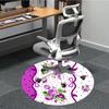 1pc Floral Pattern Office Round Rug, Non-slip, Soft and Durable Office Rug for Interior Decoration, Perfect for Office, Beautiful Decoration yy2603240