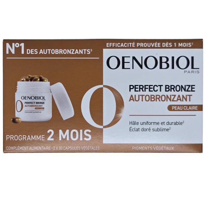 Oenobiol Perfect Bronze® – Autobronzant Peaux Claires – Lot de 2x30 capsules