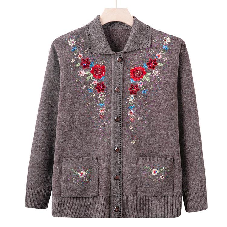 

Носите свитера осенью и зимой. Женские кардиганы для беременных. Вязаный трикотаж для 60-летней 70-летней бабушки и осеннее пальто для пожилой женщины. 4XL