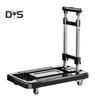 Folding Hand Truck with Wheels 110lbs Load-capacity Rustproof Corrosion Resistant Collapsible Trolly Portable Dolly Luggage Cart