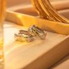 Silver Needle Geometric Heart Hoop Earrings - Retro & High-End Style for a Bold Look