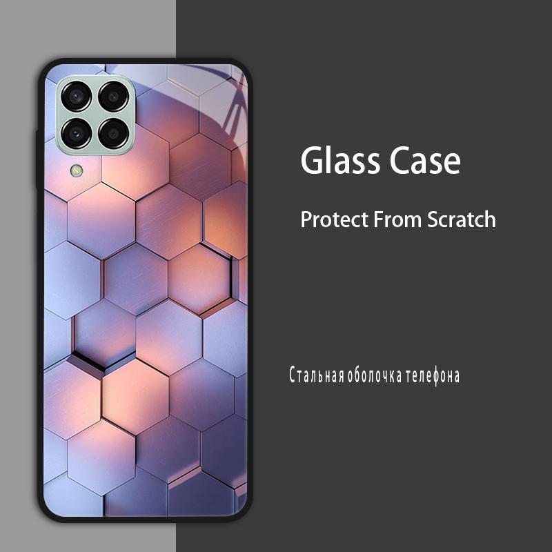 M53 5G Case For Samsung Galaxy M53 Case for Samsung M33 Tmepered Glass Case Fundas For Galaxy M23 A12 M12 A22 5G F23 Phone Cases