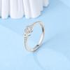 Genuine copper rings for women, Simple style, shiny zirconia, wedding gift, Fishion jewelry,New Release High Quality