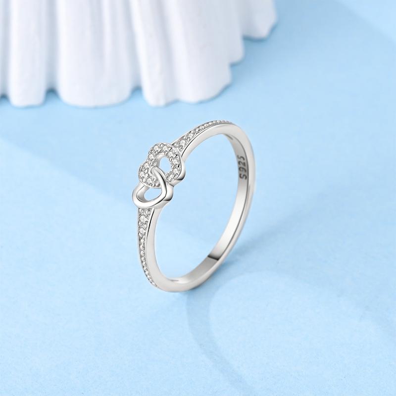 Genuine copper rings for women, Simple style, shiny zirconia, wedding gift, Fishion jewelry,New Release High Quality