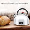 Teapot Shaped 60 Minutes Kitchen Timer Stainless Steel Mechanical Wind Up Timer Time Reminder