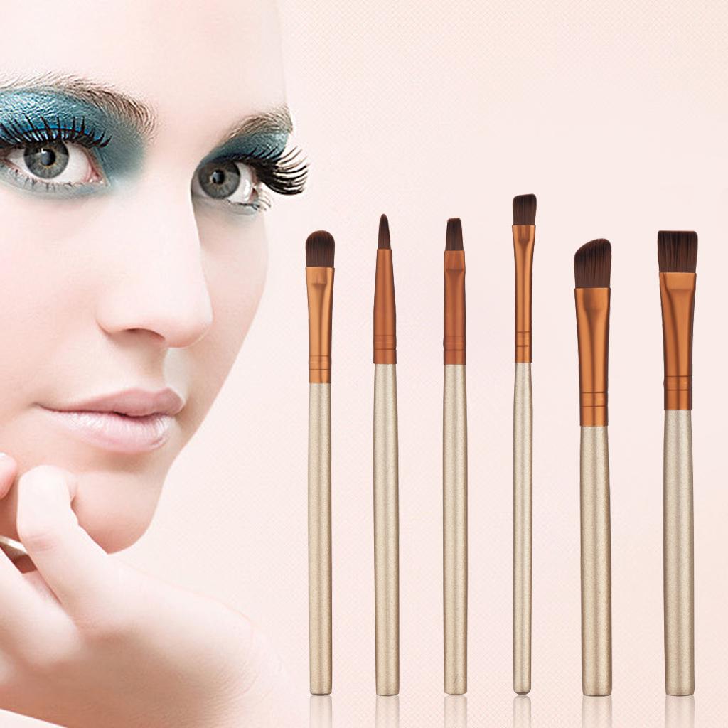 Buy 6x Pro Makeup Brushes Set Powder Foundation Face Eyeshadow Lip at ...