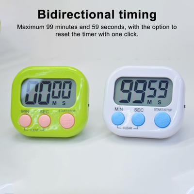Učební časovač pro děti Magnetický digitální časovač s hlasitým alarmem LCD displej Kuchyňský časovač pro pečení vaření