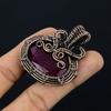 Ruby Pendant Gemstone Jewelry, 999 Copper Wire Wrapped Handmade Pendant, Latest Design Jewelry