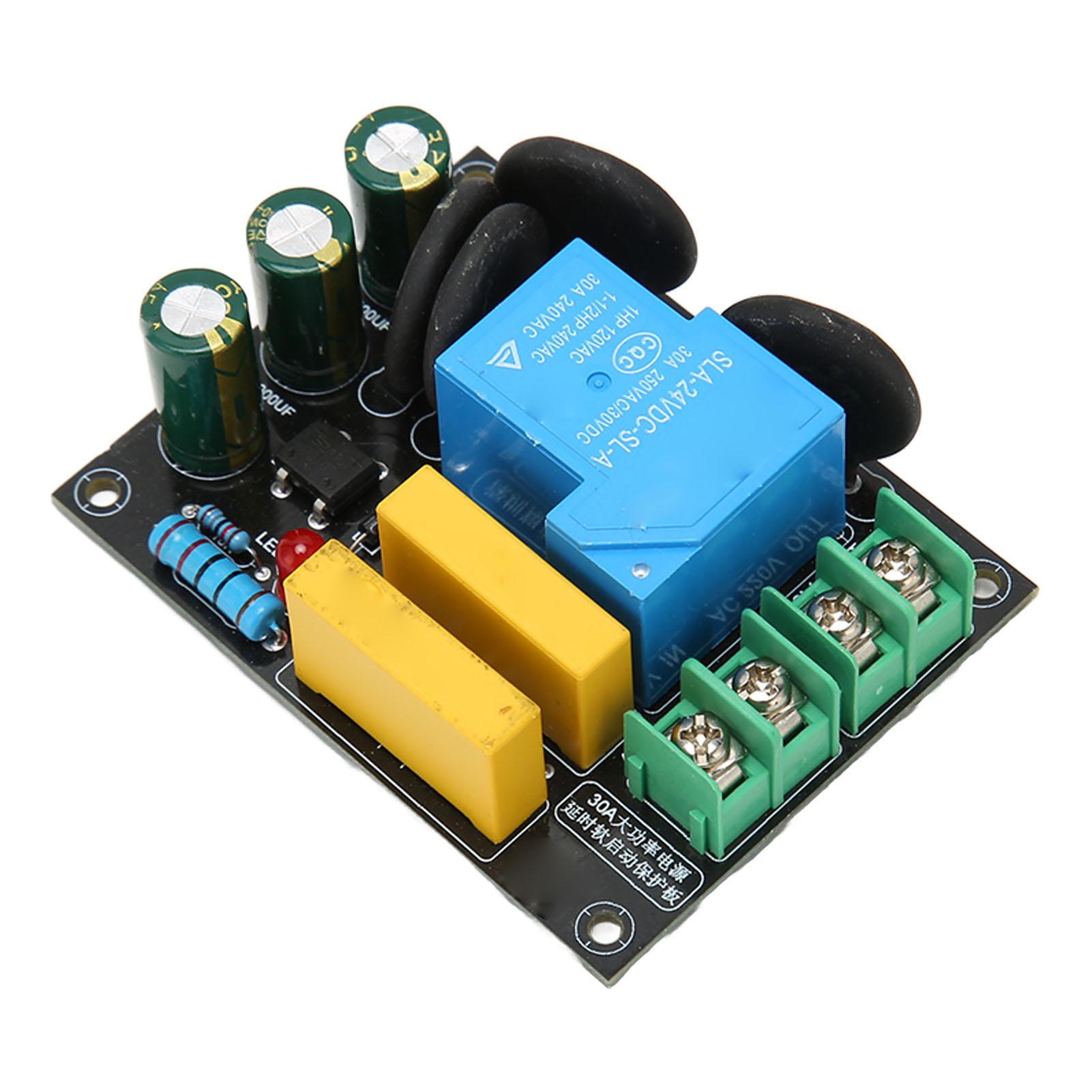 

30A 6600W Soft Start Protection Module for Class A Amplifier Module AC 100V‑250V Start Protection