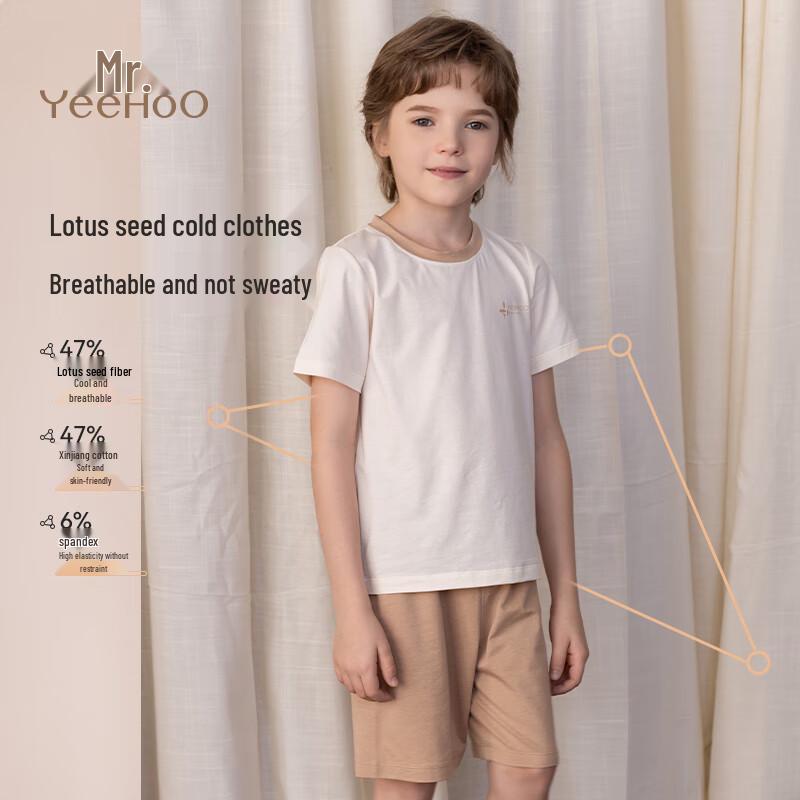 YEEHOO Kids Short Sleeve Pajamas Set
