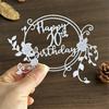 Happy 20th Birthday Metal Die Cuts Carbon Steel Cutting Dies Embossing Stencils for Card Photo Scrapbooking Decorations