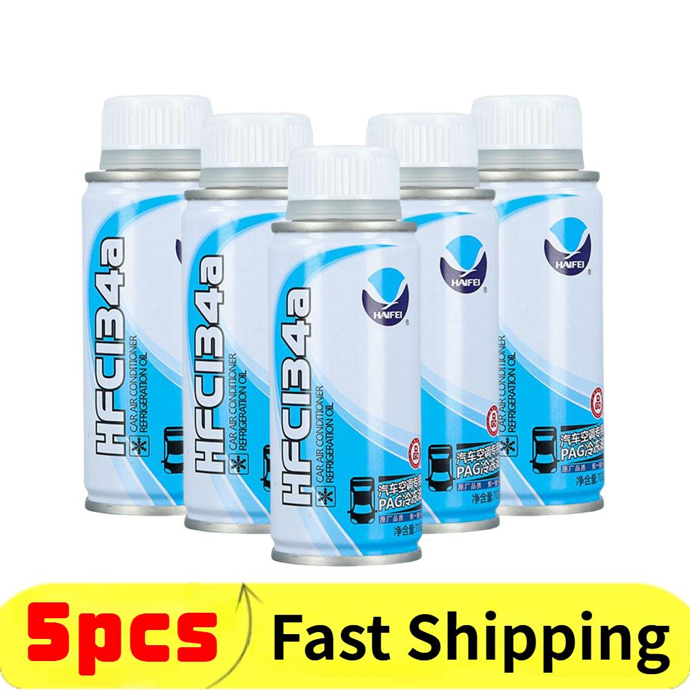 1-5pcs Automotive Air Conditioning Compressor Refrigeration Oil R134a Efficient Refrigerant For Car Truck Special Lubricant