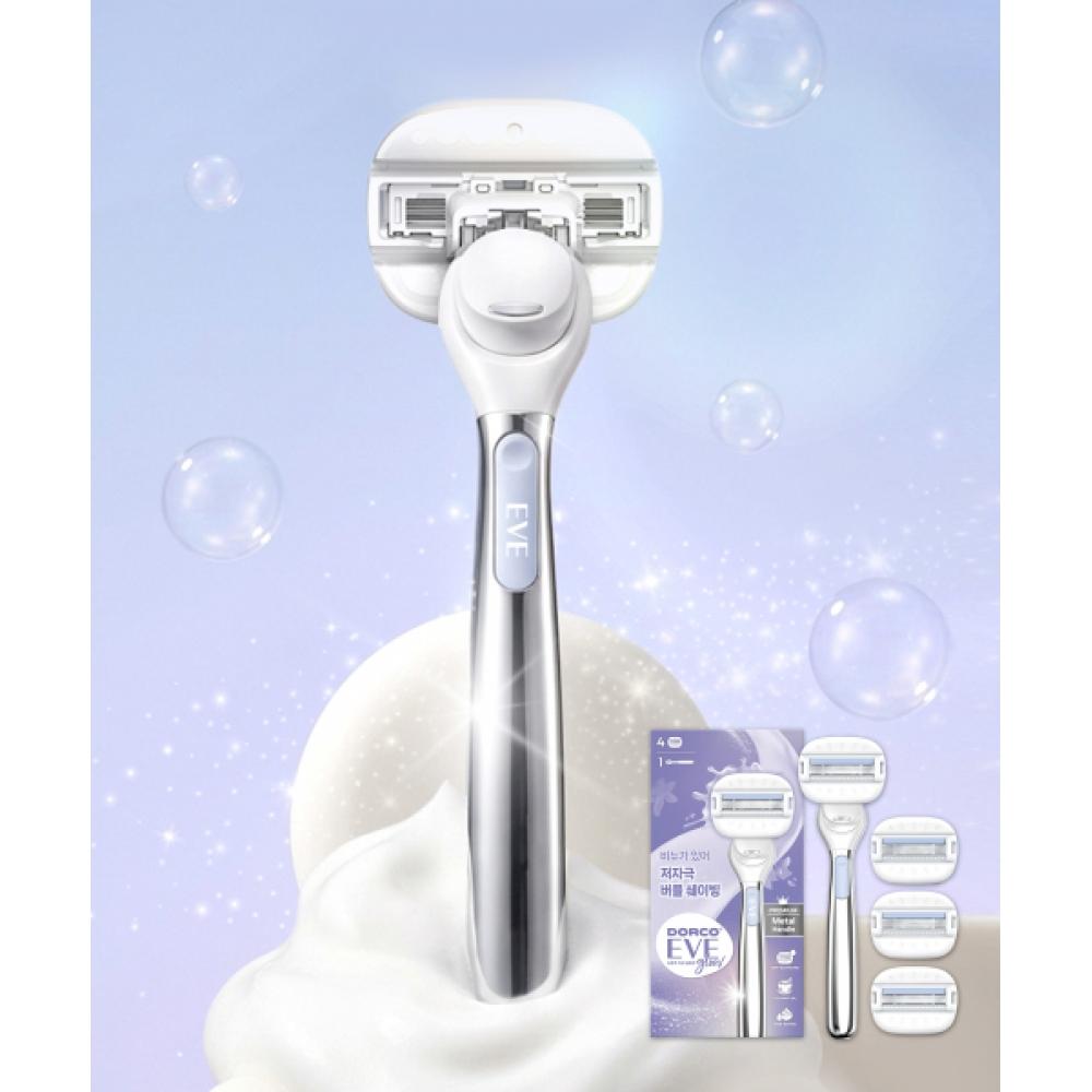 

Dorco Eve Glow Hair Removation Women S Shaver Set 1 Handle+4 bladeS In Total NONE
