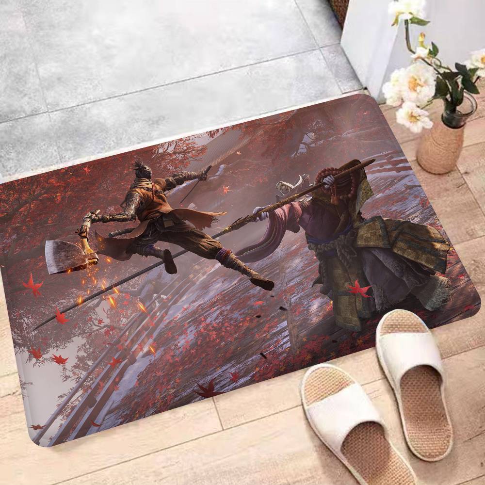 Sekiro Game Shadows Die Twice Bath Mat Kids Room Bedroom Decoration Balcony Anti-Slip Doormat Living Room Alfombra