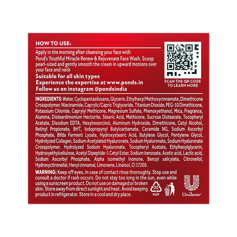POND'S Youthful Miracle Hexyl Retinol Complex, Forny og Reparer Dagkrem 50g SPF 15 PA++