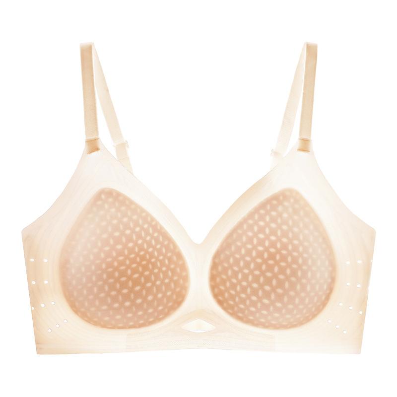 Ultra-thin soft support upper support anti-sagging cool breathable bra cover summer thin