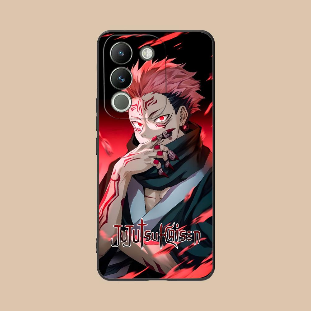 Jujutsu Kaisen Sukuna Mobile Phone Case for VIVO V60 V50 V40 V30 V29 V27 V25 V23 Pro Lite 5G Colorful Printing Cover Smartphone