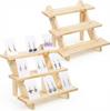 Solid Wood Ladder Earring Display Stand Jewelry Organizer Rack