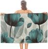 Blue Shark Beach Towel,Oversized Pool Towels for Adults, Soft Plush Lightweight Travel Towel, Absorbent Beach Blanket for Pool