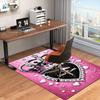 1PC Custom Name Crown Heart Theme Floor Mat Ideal for Living Room, Game Rooms, Office, Bedroom, Floor Mat Playful Design