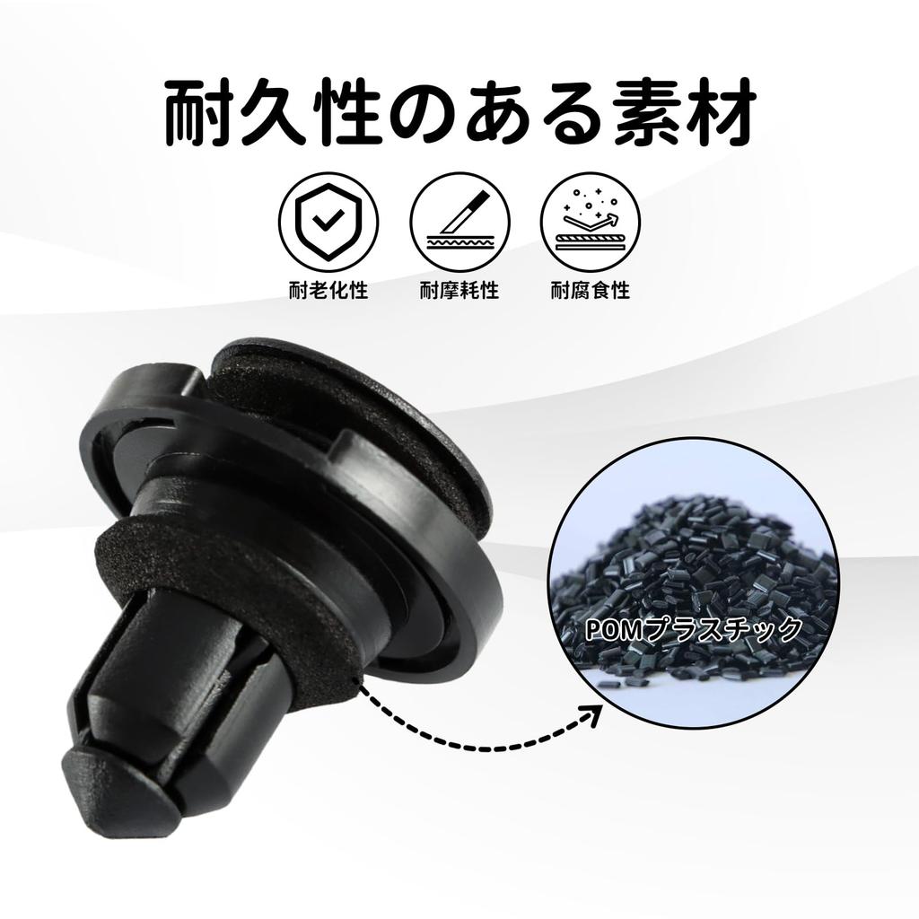 HIMARKLIF 30PCS Rocker Molle Fastener Push Retainer with Sealer Retainer Fits Subaru Forester Impreza