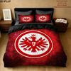 Frankfurt Football Pattern Bedding Quilt Set Quilt Cover Pillowcase Home Birthday Gift(1 * duvet cover + 2 * pillowcase, without core)
