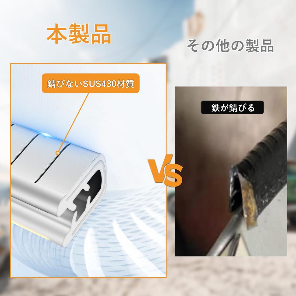 AiQInu Door Edge SUS430 Special Stainless Car Door Scratch Collision Noise Wind Noise Door No Easy Installation and Fender Suitable for All Vehicles
