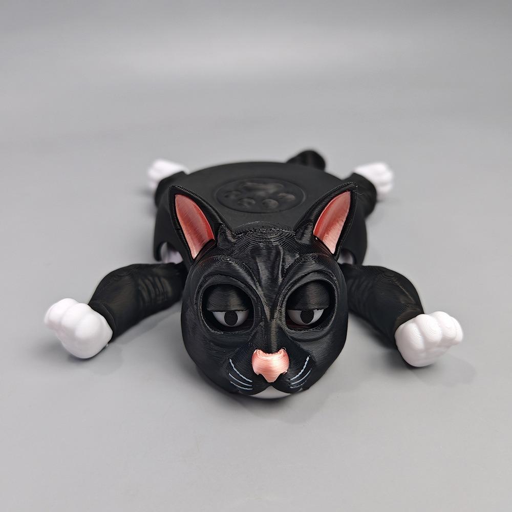 Press Type Cat Cup Pad Quirky Toys Frightened Cat Cat Base Cup Mat Panicked Cat Coaster  Kids Gifts