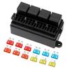 4Pin 12V 40A Relays with Spade Terminals Plastic Cover 12 Way Blade Fuse Holder Box for Auto Truck Trailer Fuse Car AccessoriesGood product