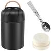500ml Vacuum Insulat Food Jar Stainless Steel Lunch Box with Spoon Thermal Food Container Vacum Insulat Cup Leak Proof Bento Box