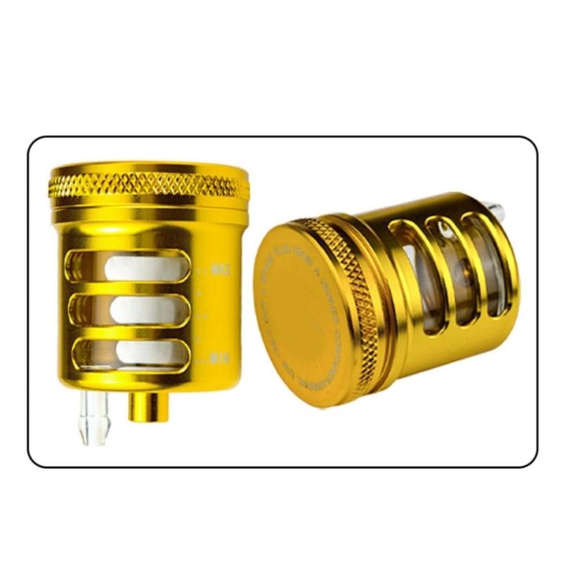 Motorcycle Aluminum Brake Fluid Reservoir Oil Cup Universal Replacement Part Rustproof Cylinder Oil Cup