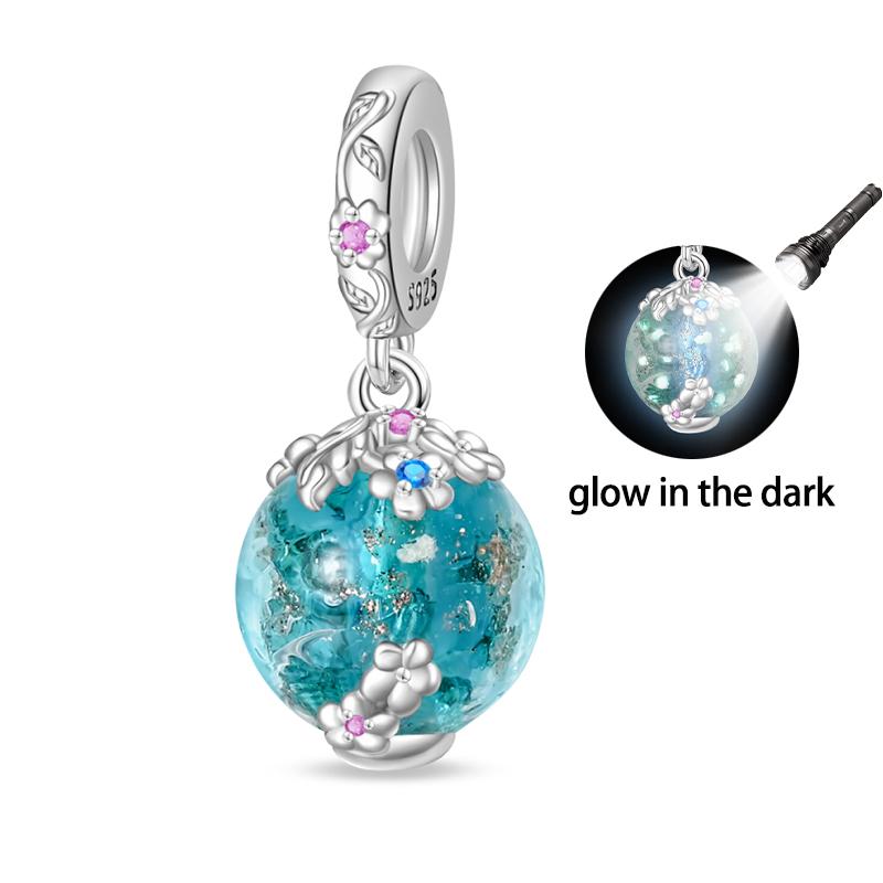 Copper Glow-In-The-Dark Firefly Butterfly Deer Charms Beads Pendants Fit Qikaola Original Bracelets Diy Birthday Jewelry