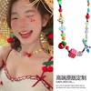 Starfish shell pearl beaded pendant necklace niche versatile temperament collarbone chain simple fashion high-end jewelry