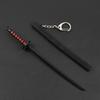 Demon Slayer Tanjiro Giyu Shinobu Nichirin Sword Keychain with Sheath, 17cm Alloy Model
