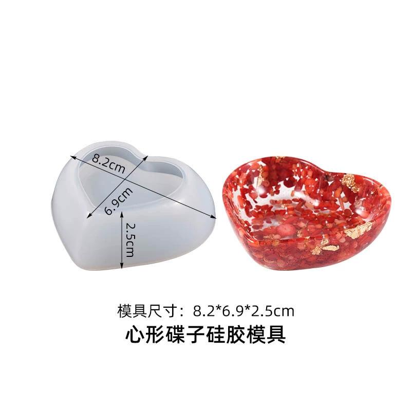 

1pcs DIY Silicone Coaster Mold Square Heart Epoxy Casting Molds Making Craft Clay Resin Molds Jewelry Making Accessories