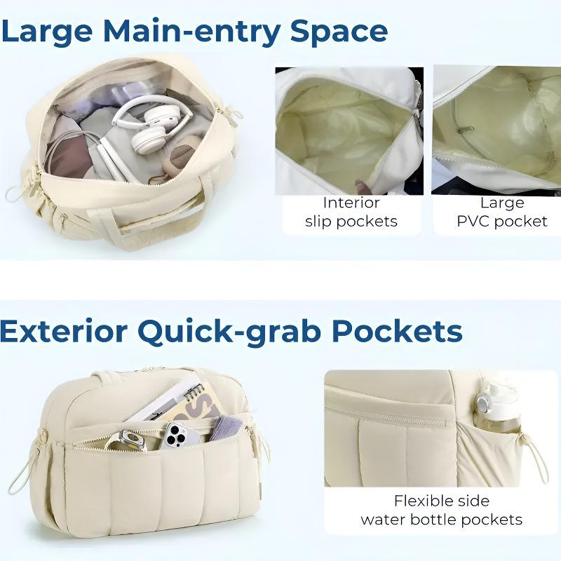 Yamashita Yutsuki Large Nylon Tote: Portable Women's Gym and Luggage Bag